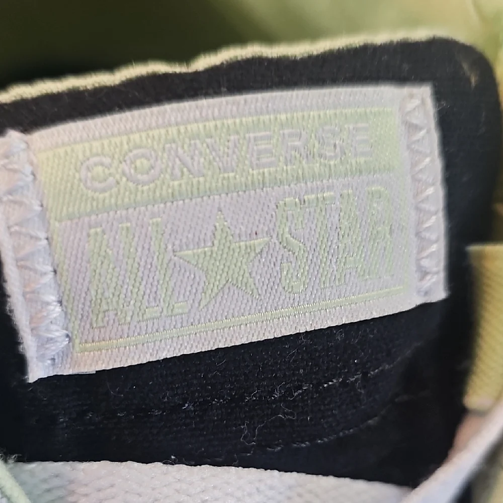 Converse All Star Women's Low Top Sneakers - Grey With Mint Green Size 6